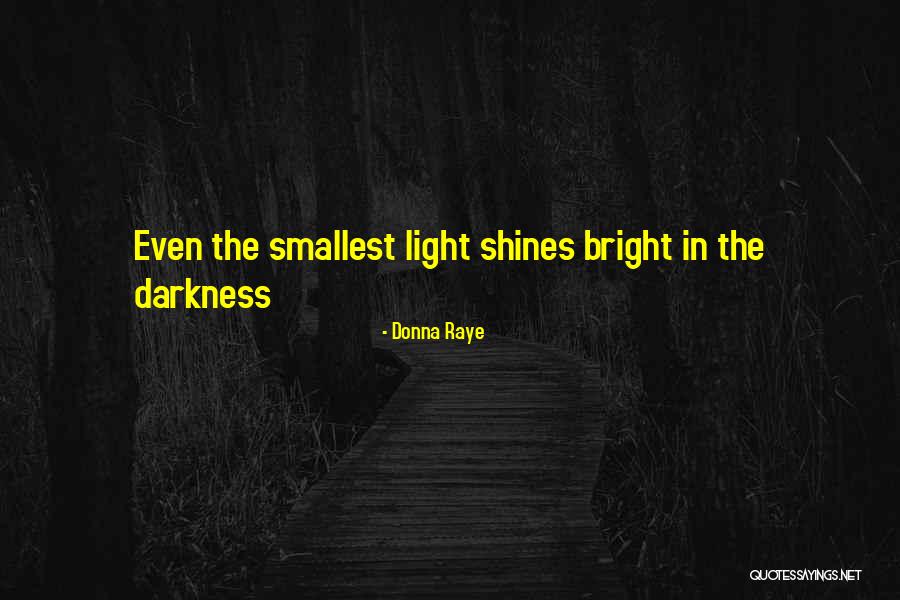 Light Shines In Darkness Quotes By Donna Raye