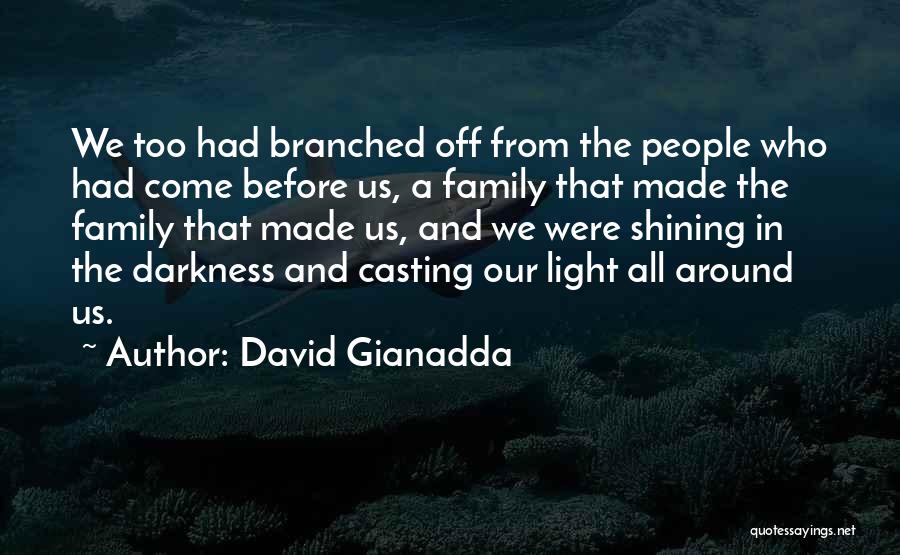 Light Shining Out Of Darkness Quotes By David Gianadda