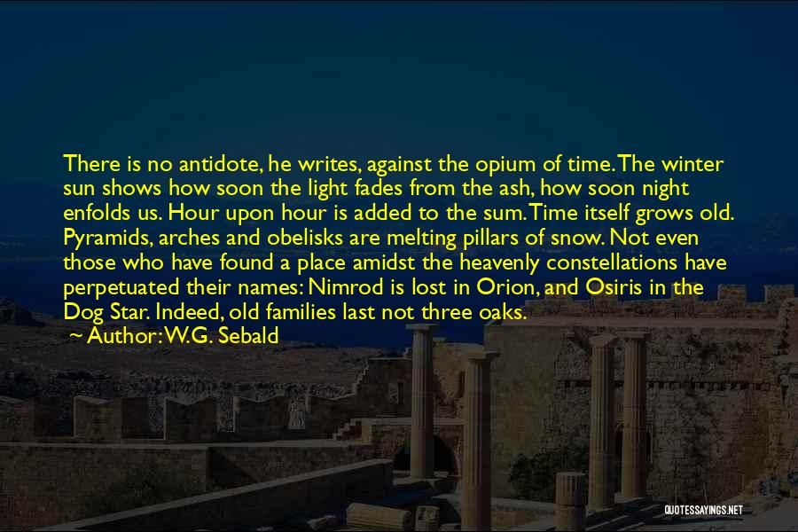 Light Shows Quotes By W.G. Sebald