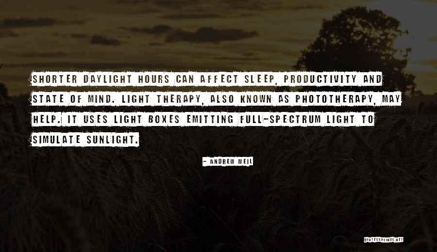 Light Spectrum Quotes By Andrew Weil Light Spectrum Quotes By Andrew Weil