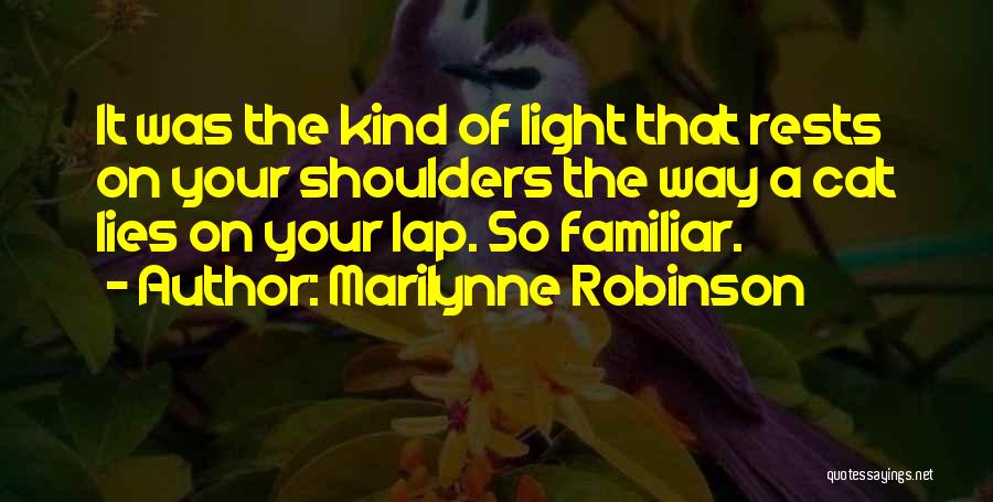 Light The Way Quotes By Marilynne Robinson