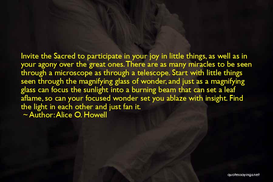 Light Through Glass Quotes By Alice O. Howell