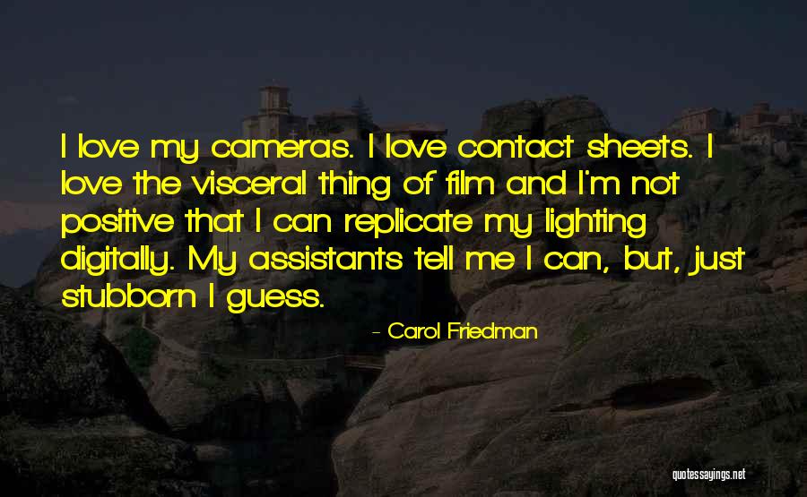 Lighting In Film Quotes By Carol Friedman