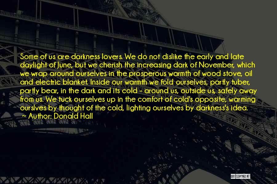 Lighting Up The Darkness Quotes By Donald Hall