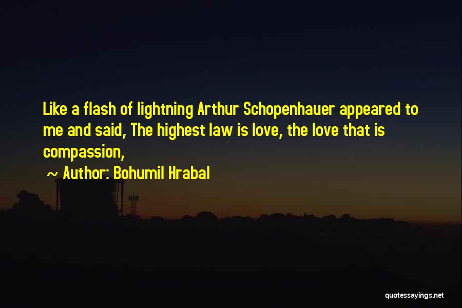 Lightning And Love Quotes By Bohumil Hrabal