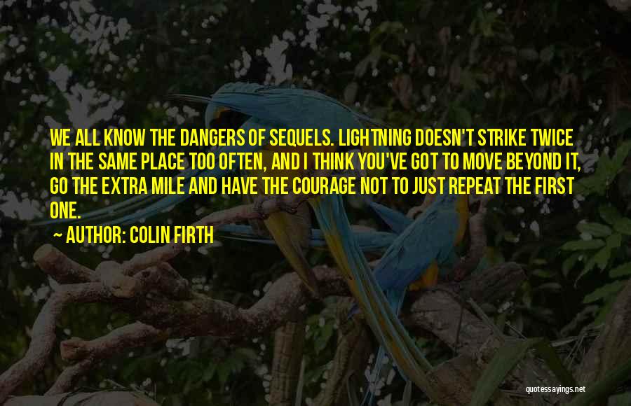 Lightning Does Strike Twice Quotes By Colin Firth