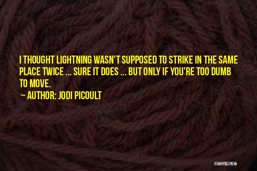 Lightning Does Strike Twice Quotes By Jodi Picoult