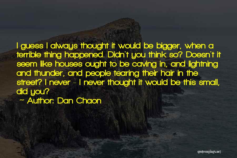 Lightning Quotes By Dan Chaon