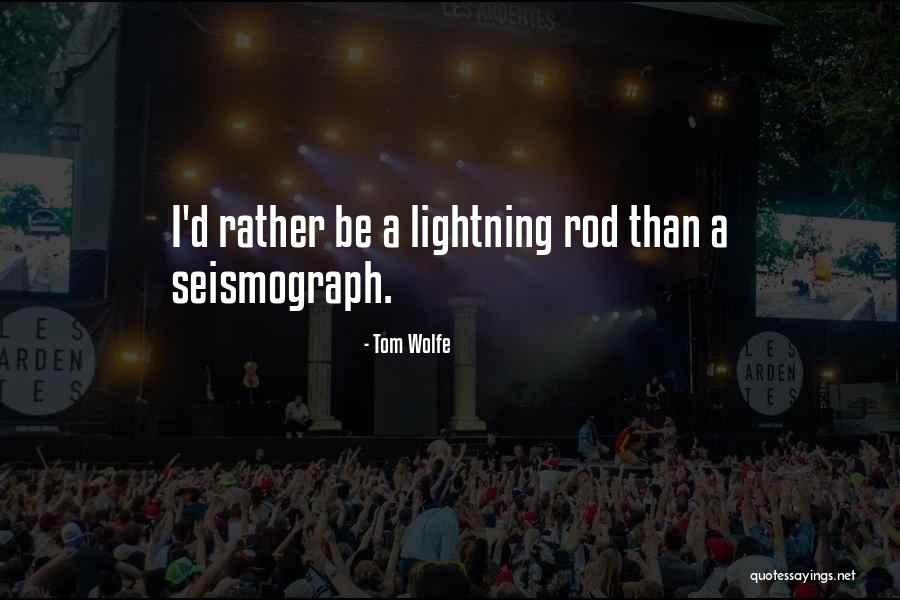 Lightning Rod Quotes By Tom Wolfe Lightning Rod Quotes By Tom Wolfe