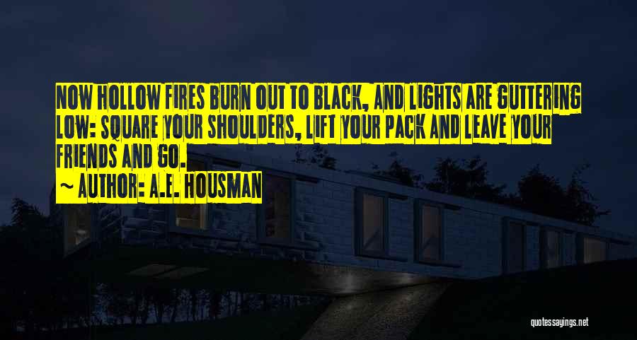 Lights And Friends Quotes By A.E. Housman