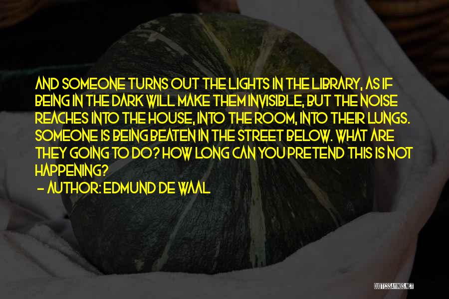 Lights Going Out Quotes By Edmund De Waal