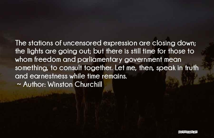 Lights Going Out Quotes By Winston Churchill