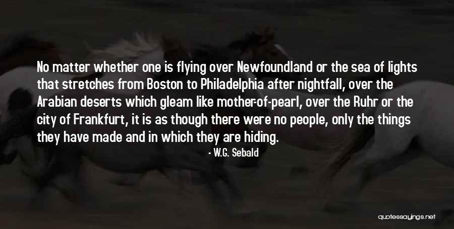 Lights In The City Quotes By W.G. Sebald Lights In The City Quotes By W.G. Sebald
