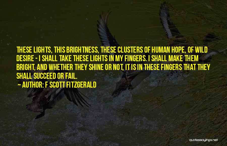 Lights Shine Bright Quotes By F Scott Fitzgerald