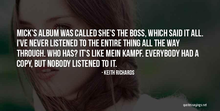 Like A Boss Quotes By Keith Richards