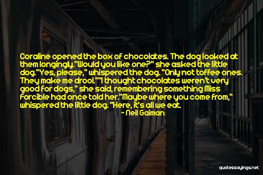 Like A Box Of Chocolates Quotes By Neil Gaiman