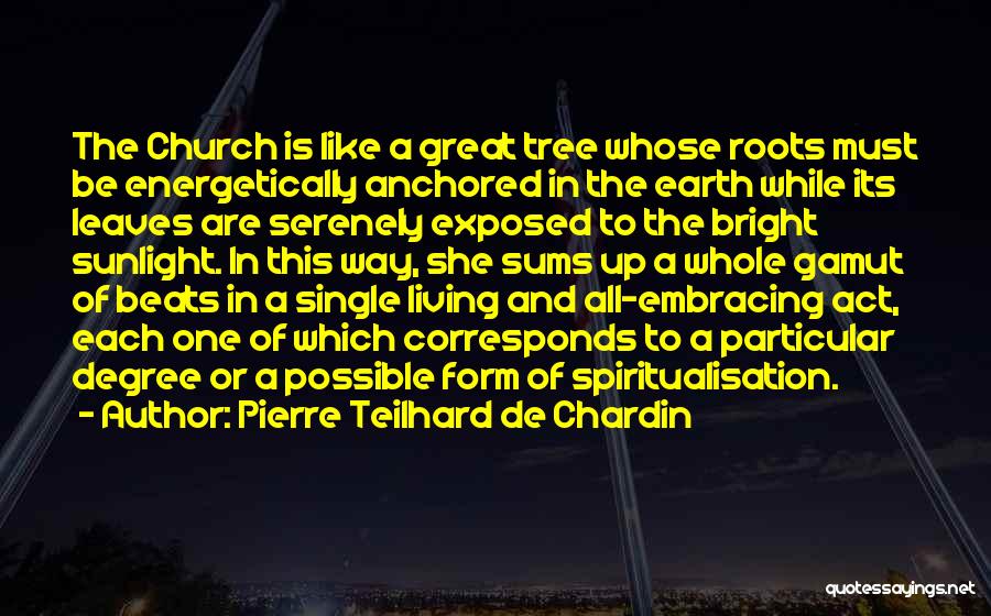 Like A Tree Quotes By Pierre Teilhard De Chardin