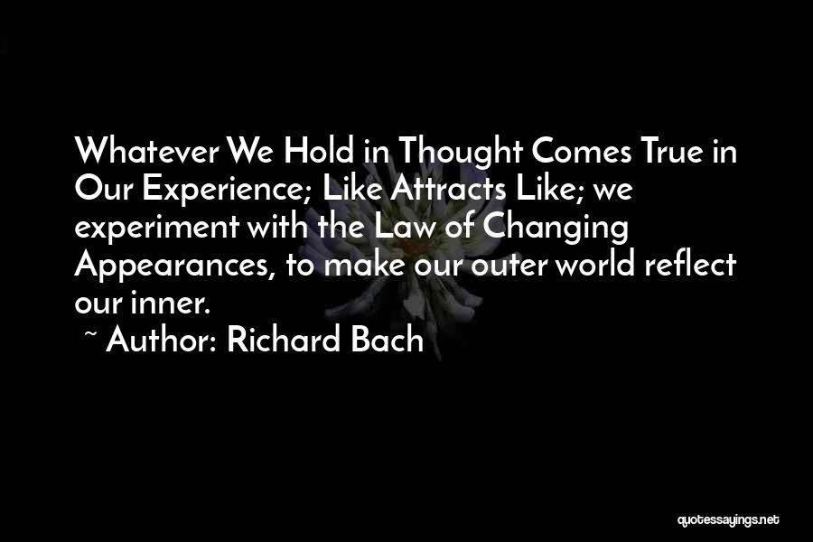 Like Attracts Like Quotes By Richard Bach