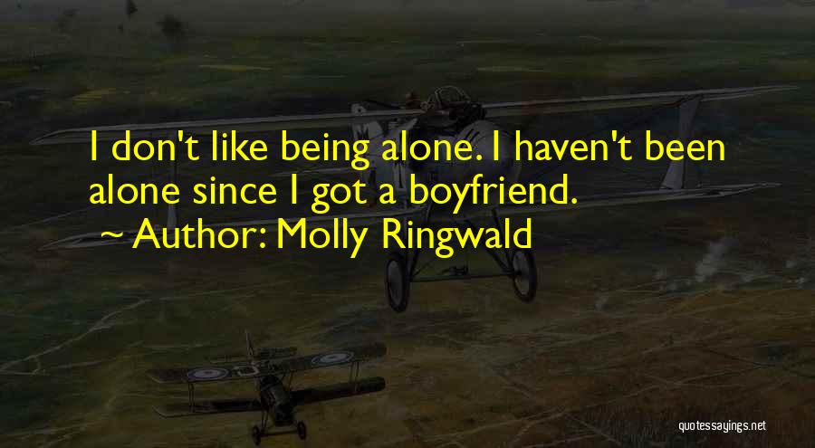 Like Being Alone Quotes By Molly Ringwald