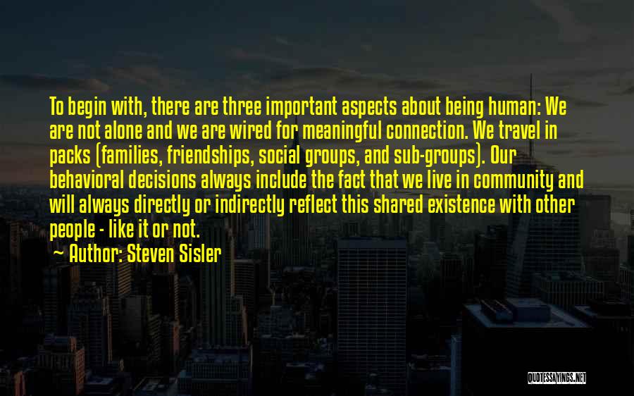Like Being Alone Quotes By Steven Sisler
