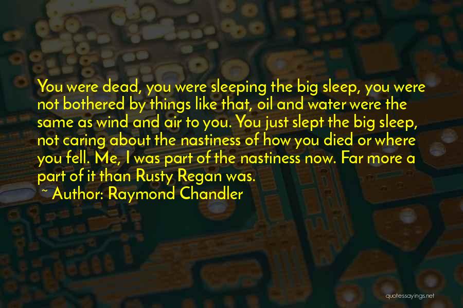 Like Oil And Water Quotes By Raymond Chandler