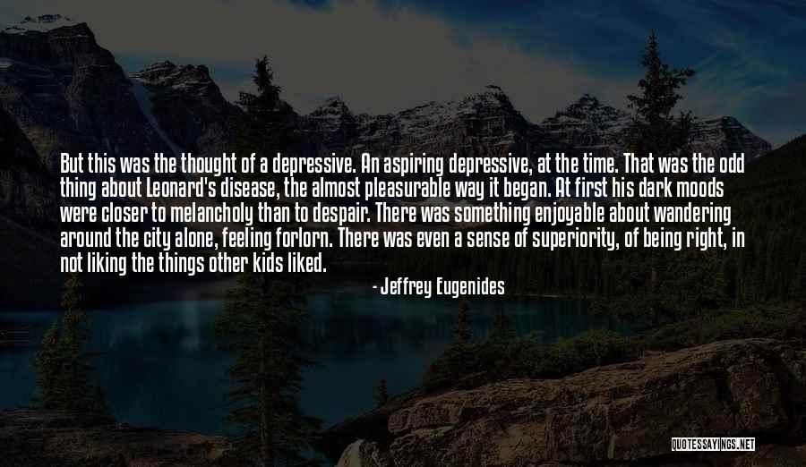 Liking To Be Alone Quotes By Jeffrey Eugenides