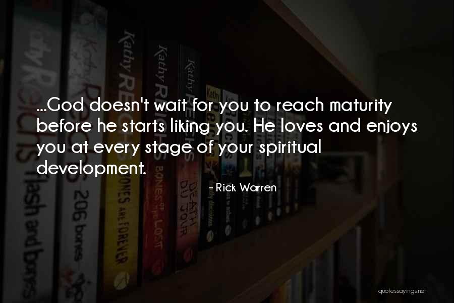 Liking You Quotes By Rick Warren