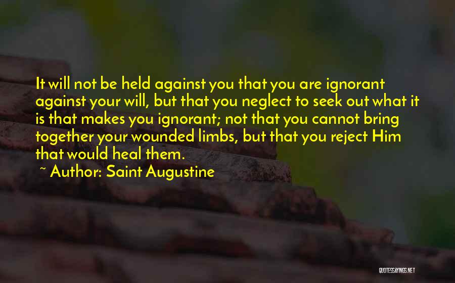 Limbs Quotes By Saint Augustine