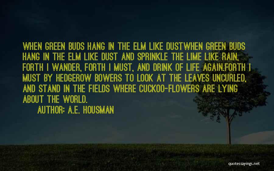 Lime Green Quotes By A.E. Housman