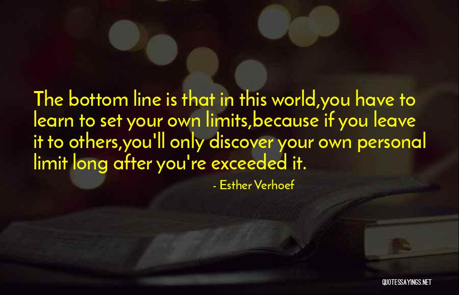 Limit Exceeded Quotes By Esther Verhoef