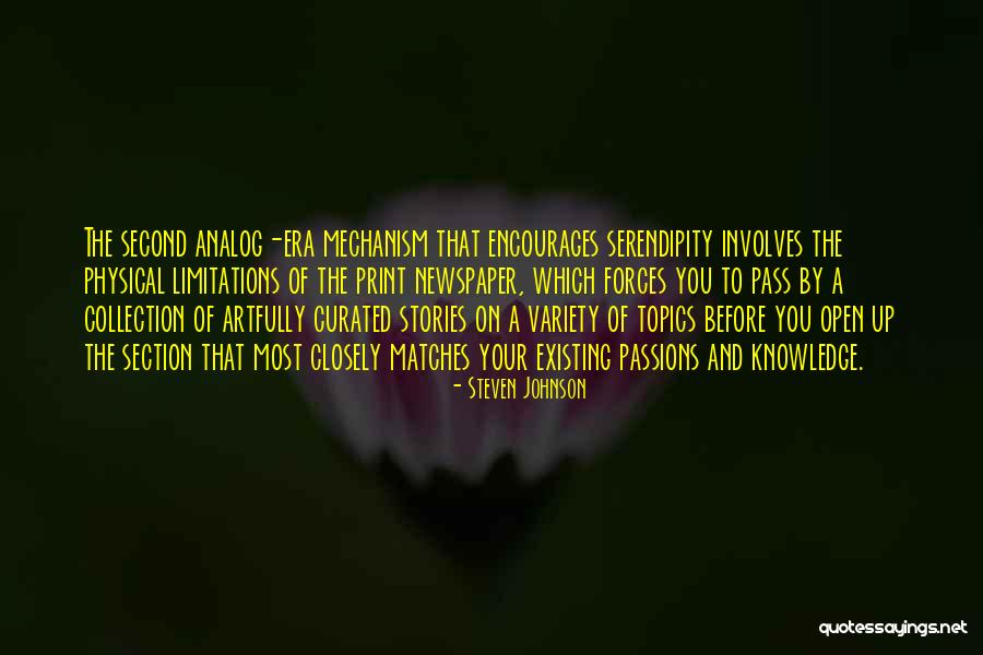 Limitations Of Knowledge Quotes By Steven Johnson