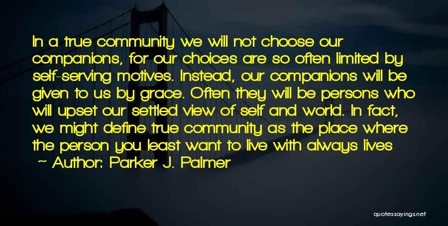 Limited Choices Quotes By Parker J. Palmer