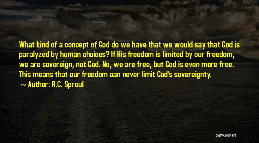 Limited Choices Quotes By R.C. Sproul