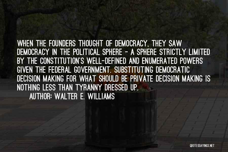 Limited Federal Government Quotes By Walter E. Williams