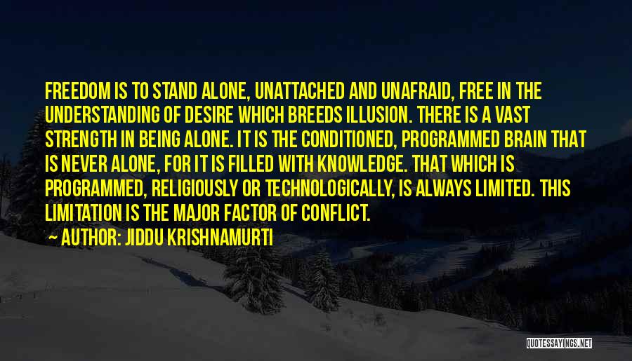 Limited Freedom Quotes By Jiddu Krishnamurti