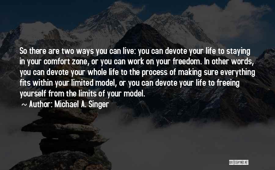 Limited Freedom Quotes By Michael A. Singer