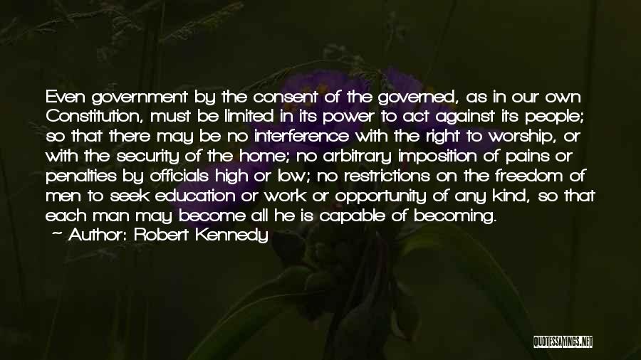 Limited Government In The Constitution Quotes By Robert Kennedy