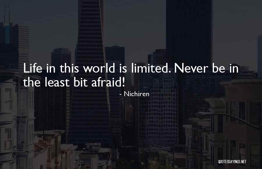 Limited Life Quotes By Nichiren Limited Life Quotes By Nichiren