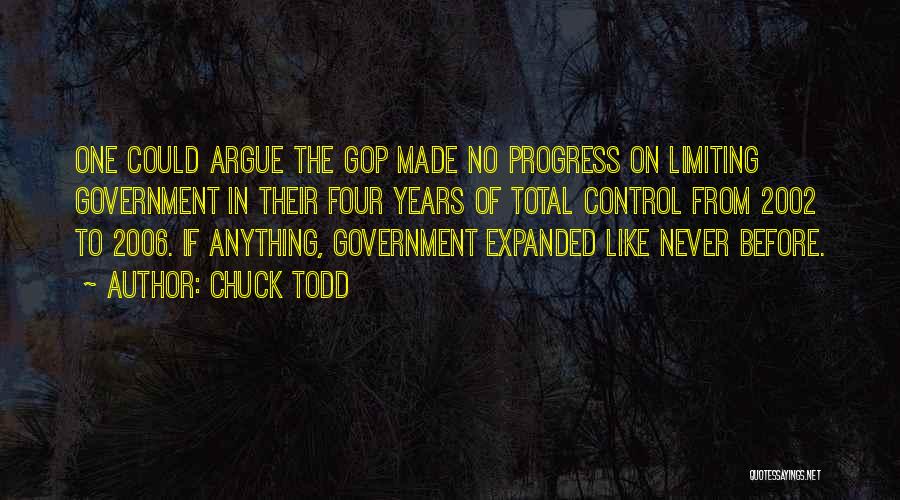 Limiting Government Quotes By Chuck Todd