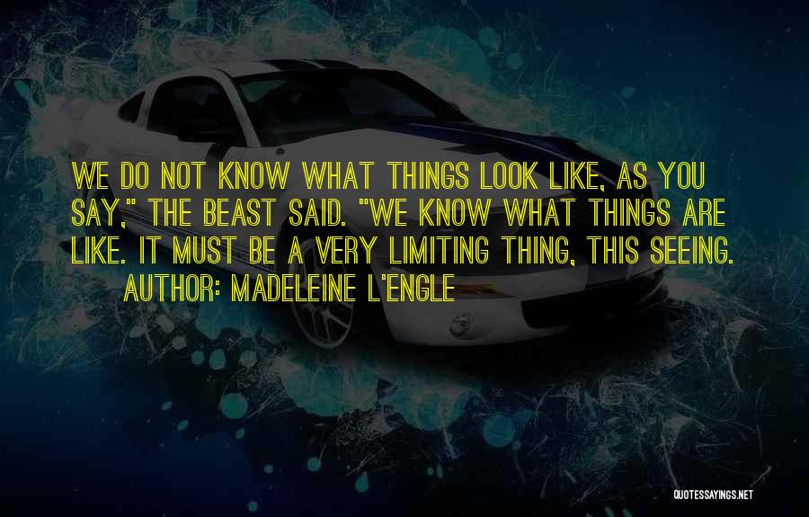 Limiting Others Quotes By Madeleine L'Engle