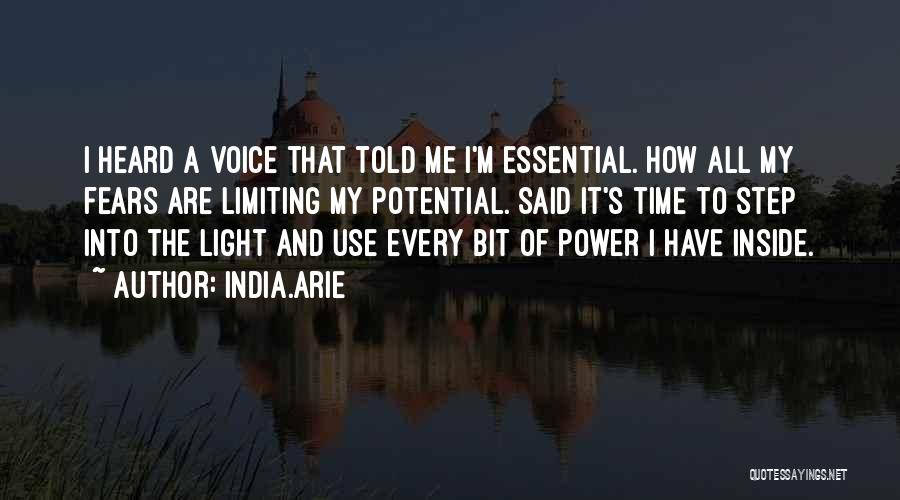 Limiting Power Quotes By India.Arie