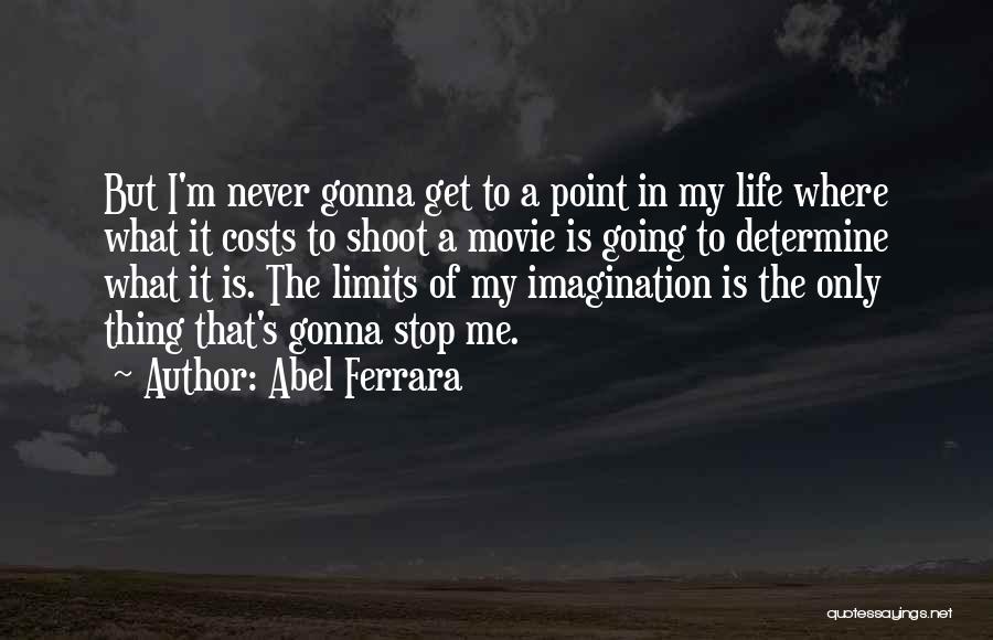 Limits Of Imagination Quotes By Abel Ferrara