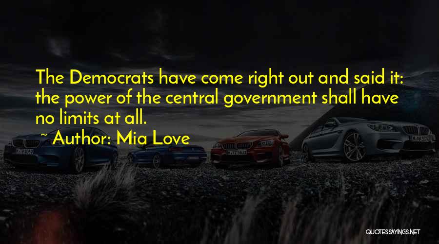 Limits Of Love Quotes By Mia Love