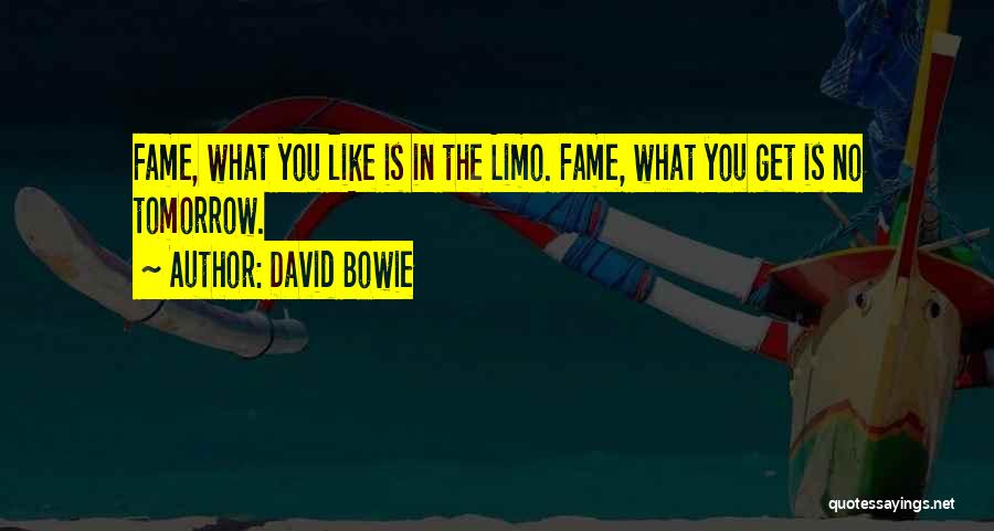 Limo Quotes By David Bowie