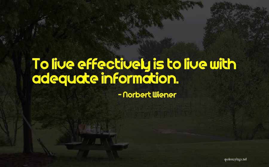 Limy Hexactinellida Quotes By Norbert Wiener