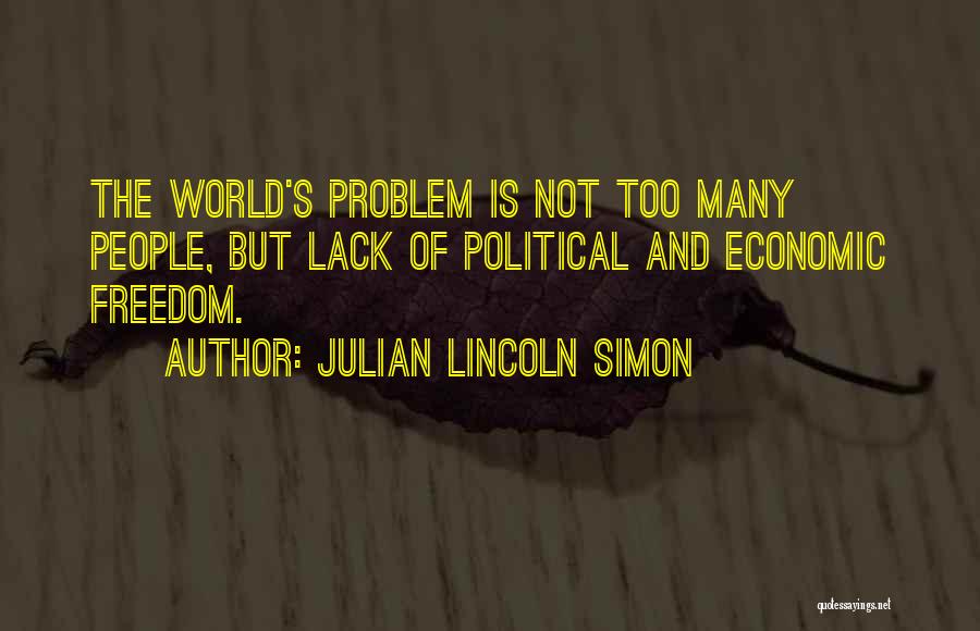 Lincoln's Quotes By Julian Lincoln Simon