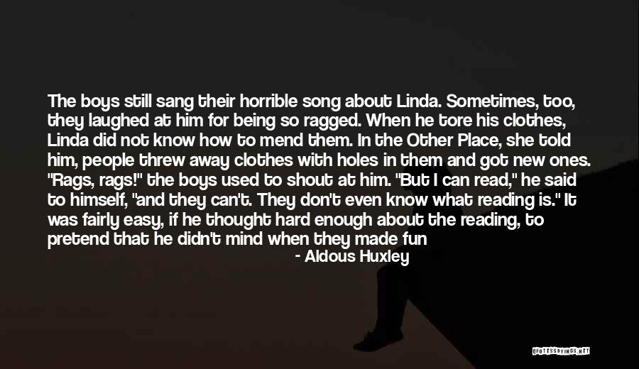 Linda Read Quotes By Aldous Huxley Linda Read Quotes By Aldous Huxley