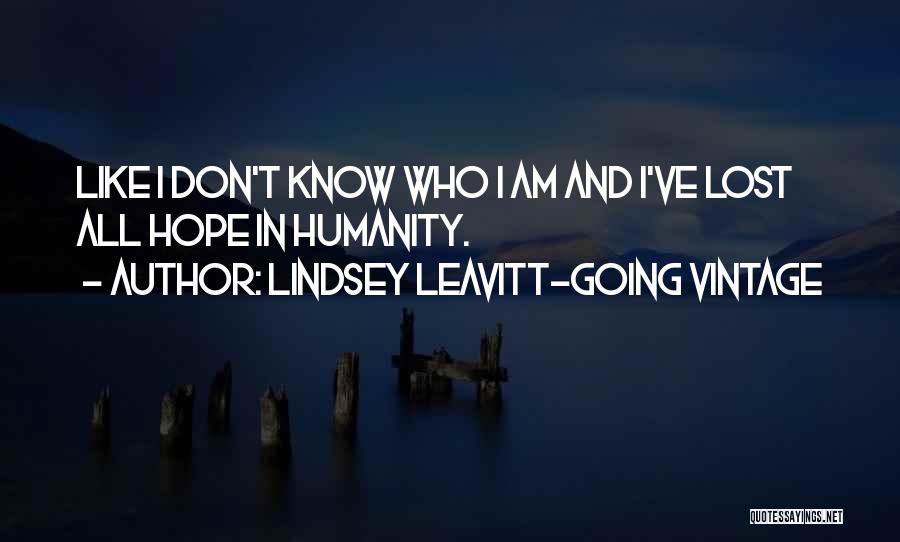 Lindsey Leavitt-Going Vintage Quotes 1625401