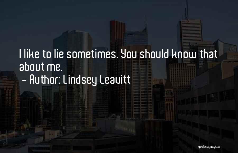 Lindsey Leavitt Quotes 1912436