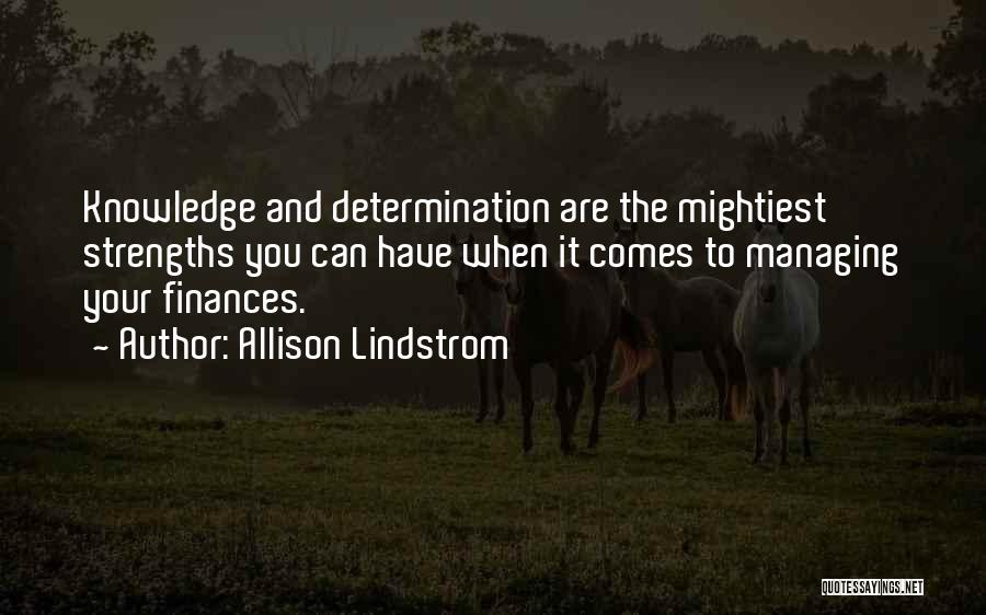 Lindstrom Quotes By Allison Lindstrom